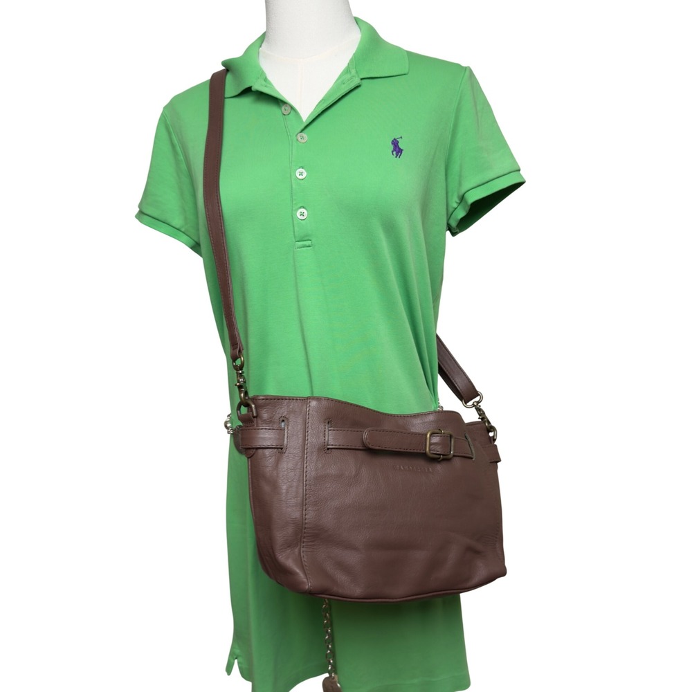 Wanderers Travel Co The Madrid Crossbody Bag Adjustable Strap Brown Leather EUC